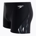 Bokserki pływackie męskie Speedo Allover V-Cut Aquashort black/usa charcoal 3