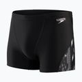 Bokserki pływackie męskie Speedo Allover V-Cut Aquashort black/usa charcoal 4