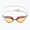 Okulary do pływania Speedo Fastskin Pure Focus Mirror white/phoenix red/usa charcoal 2