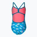 Strój pływacki jednoczęściowy dziecięcy Speedo Flipper Phone Allover V-Back pool/light adriatic 2