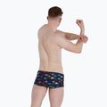 Bokserki pływackie męskie Speedo Kaleidoscope V 17 cm Club Training Allover Brief black/blue flame 6