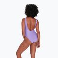 Strój pływacki jednoczęściowy damski Speedo Logo Deep U-Back miami lilac/white 7