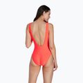 Strój pływacki jednoczęściowy damski Speedo Logo Deep U-Back siren red/white 7