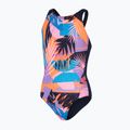 Strój pływacki jednoczęściowy dziecięcy Speedo Allover Pulseback true navy/siren red/lilac 5
