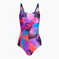 Strój pływacki jednoczęściowy dziecięcy Speedo Allover Pulseback true navy/siren red/lilac