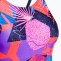 Strój pływacki jednoczęściowy dziecięcy Speedo Allover Pulseback true navy/siren red/lilac 3
