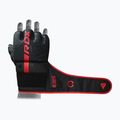 Rękawice grapplingowe RDX Grappling F6 matte red 5