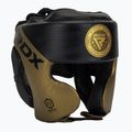 Kask bokserski RDX L1 Mark Pro Cheek Boxing Training Head Guard golden