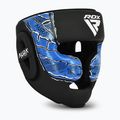 Kask bokserski RDX New Aura F17 Head black/blue