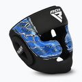 Kask bokserski RDX New Aura F17 Head black/blue 2