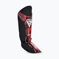Ochraniacze na piszczele i stopy RDX Instep New Aura F17 Shin black/red 3