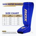 Ochraniacze piszczeli i stóp RDX Hosiery Shin Instep Foam blue/white 5