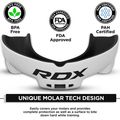 Ochraniacz szczęki RDX Mouth Guard white/black 4