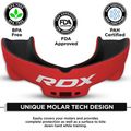 Ochraniacz szczęki RDX Mouth Guard black/red 3