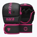 Rękawice grapplingowe RDX F6 Shooter Grappling pink