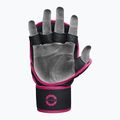 Rękawice grapplingowe RDX F6 Shooter Grappling pink 3