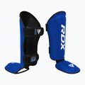 Ochraniacze piszczeli i stóp RDX T1 Shin Instep Guards blue/white 2