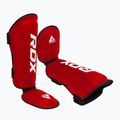 Ochraniacze piszczeli i stóp RDX T1 Shin Instep Molded King red/white 3