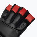 Rękawiczki treningowe RDX L4 Finger Weightlifting Leather red/black 4