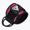 Paski z hakami na kostkę RDX A4 Ankle Straps For Gym Cable Machine pink 2