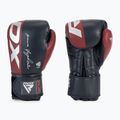 Rękawice bokserskie RDX REX F4 maroon/blue 3