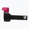 Paski do podnoszenia ciężarów z hakami RDX W5 Weight Lifting Hook Strap pink 4