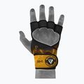 Rękawiczki treningowe RDX Weight Lifting X1 Long Strap yellow 6