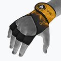 Rękawiczki treningowe RDX Weight Lifting X1 Long Strap yellow 7
