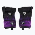 Rękawiczki treningowe RDX Weight Lifting X1 Long Strap purple 2