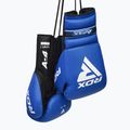 Rękawice bokserskie RDX Apex Lace Up Training Sparring Boxing blue 4