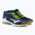 Buty do siatkówki męskie Mizuno Wave Lightning Z3 Mid niebieskie V1GA170571 5