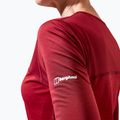 Longsleeve trekkingowy damski Berghaus Voyager Tech Tee Basecrew syrah/red dahlia 7