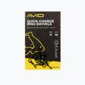 Krętliki karpiowe Avid Carp Quick Change Svivels black 2