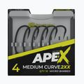 Haki RidgeMonkey Ape-X Medium Curve 2XX Barbed szare RMT256 2
