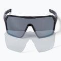 Okulary przeciwsłoneczne Endura Singletrack black/platinum revo smoke/clear silver flash mirror 6