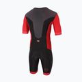Kombinezon triathlonowy męski ZONE3 Aquaflo+ Full Zip Trisuit black/red 2
