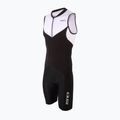 Kombinezon triathlonowy męski ZONE3 Lava Long Distance Trisuit black/white/red