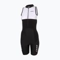 Kombinezon triathlonowy damski ZONE3 Lava Long Distance Trisuit black/white/green