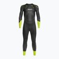 Pianka triathlonowa męska ZONE3 Vision 5 mm black/lime/gunmetal 2