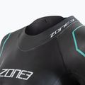 Pianka triathlonowa damska ZONE3 Advance 4 mm black/turquoise/gunmetal 3