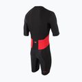 Kombinezon triathlonowy męski ZONE3 Activate Full Zip Trisuit black/red 2