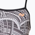 Strój pływacki jednoczęściowy damski ZONE3 Kona Speed Strap Back tribal print/black/ white/orange 3