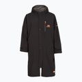 Płaszcz ZONE3 Oversized Polar Fleece Robe Parka black/orange