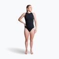 Strój pływacki jednoczęściowy damski ZONE3 High Neck Costume black 3