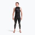 Pianka triathlonowa męska ZONE3 Glide Sleeveless Wetsuit black/grey 3