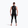 Pianka triathlonowa męska ZONE3 Glide Sleeveless Wetsuit black/grey 4