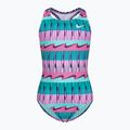 Strój pływacki jednoczęściowy dziecięcy Nike Clash pink