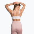 Biustonosz treningowy Gymshark Seamless Bralette High Neck white 3
