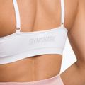 Biustonosz treningowy Gymshark Seamless Bralette High Neck white 4