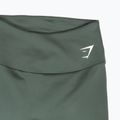 Legginsy treningowe damskie Gymshark Training Cropped obsidian / green 3